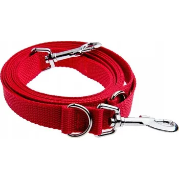 Vodítko pro psa Vodítko nastavitelné 4WILD 280 cm - červené.