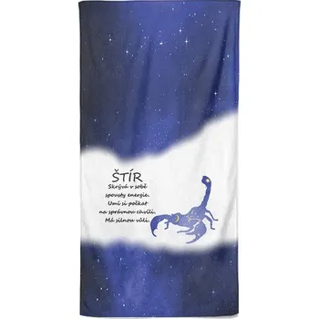 Osuška 140 x 70 cm - Štír (23.10. - 22.11.) - modrá