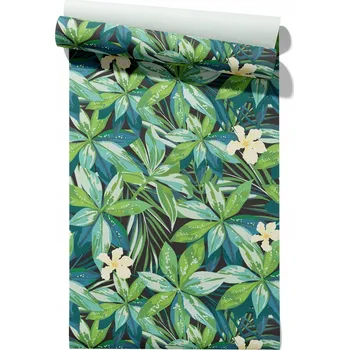 Tapeta Vliesová tapeta Tropické listy, role 50 cm x 6,1 m