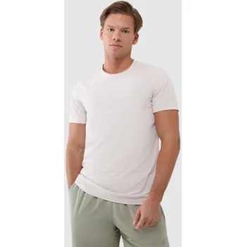 Pánské tričko Pánské funkční triko 4F 4FWSS25TFTSM1215 CREME XXL