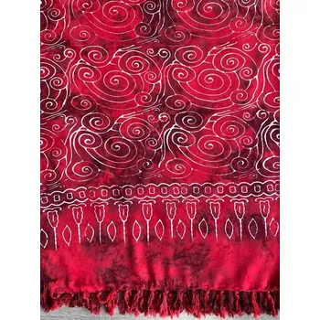 Šátek Sarong tmavě červený