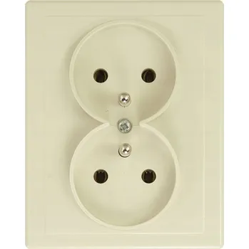 Elektrická zásuvka Elektrická Zásuvka nástěnná Timex-Elektro béžová