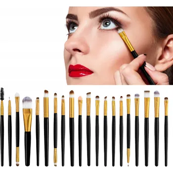 Kosmetický štětec VELKÁ SADA PROFESIONÁLNÍCH ŠTĚTCŮ NA MAKE-UP 20 KS