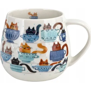 Hrnek Duo Kočky v šálcích porcelán 430 ml