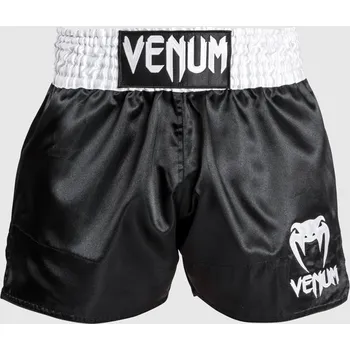 Oblečení pro bojové sporty Muay Thai šortky Venum - Black/White/White Velikost: L