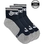 Meatfly ponožky Middle Triple pack Grey | Černá | Velikost L
