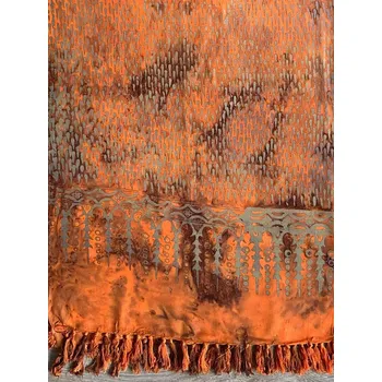 Šátek Sarong oranžovo hnědý