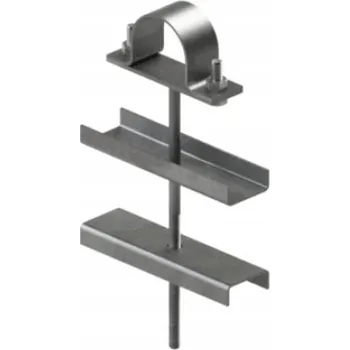 Bezpečnostní kamera JEDNODUCHÝ DRŽÁK TRUBKY S ULOŽENÍM FI 50 L200 M10