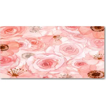 Obraz Kuchyňský panel Květinový vzor 140x70 cm + LEPIDLO