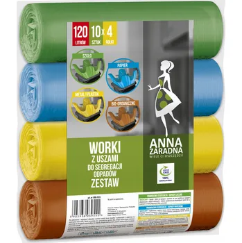 Pytle na odpadky Pytle na odpadky do koše pevné 120L 4x10 kusů