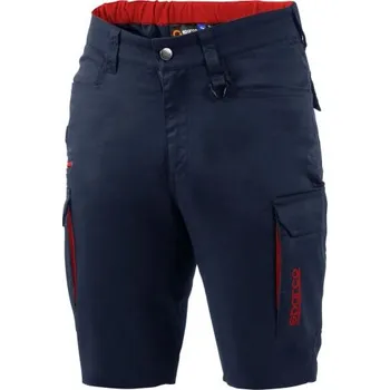 Pánské kraťasy Sparco FTW Bavlněné Pracovní Kraťasy Námořní modř / Červená XXL
