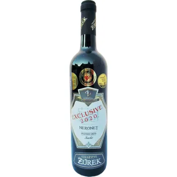 Víno Vinařství Žůrek, Neronet, pozdní sběr, 2023, 14,5%, 0,75 l, (holá láhev)