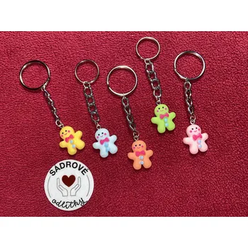 HandMade by VeJa Přívěšek na klíče - perníček / panáček