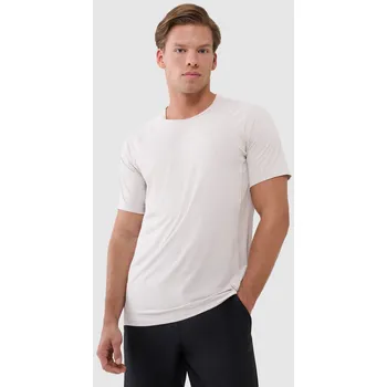 Pánské oblečení Pánské funkční triko 4F 4FWSS25TFTSM1217 CREME S