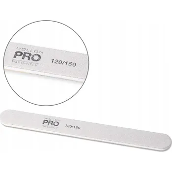 Profesionální pilník na nehty bílý - rovný, zrnitost 120/150 - M
