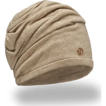 Čepice KRUMLOVANKA Dámská čepice W-0109/Z5P béžový melange