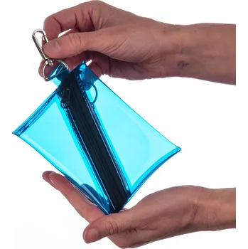 Peněženka Dámská peněženka na mince - průhledná modrá