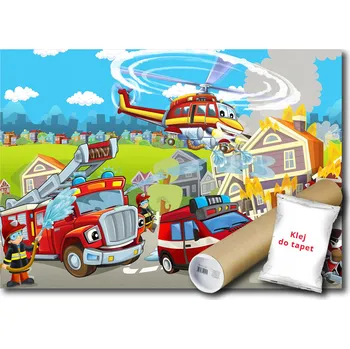 Fototapeta Fototapeta pro děti policie hasiči 312x219 cm