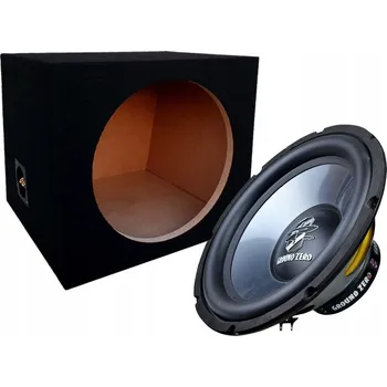 Reproduktor do auta Ground Zero GZFW 300-C 12palcový (30cm) subwoofer v boxu, 300W
