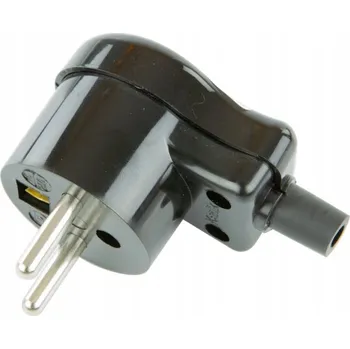 Elektrická zásuvka KARLIK zásuvky Úhlová zástrčka s uzemněním WK-1zc