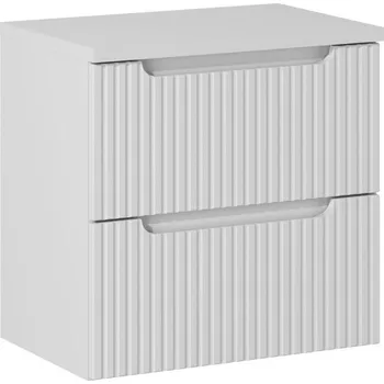 Policová skříň Závěsná skříňka pod umyvadlo Nova White I s deskou 60 cm bílá