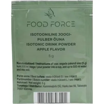 Nápoj pro sportovce Jablečný izotonický nápoj v prášku 5 g