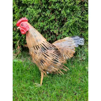 Zahradní dekorace BOCON s.r.o. Plechová figura slepice