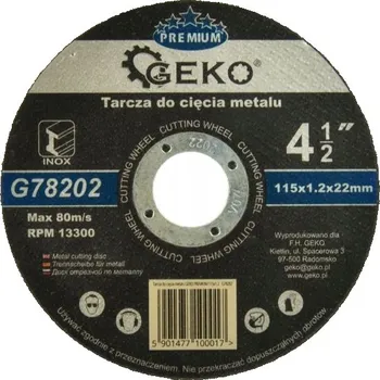 Řezný kotouč Kotouč Geko na kov 115 x 22 mm
