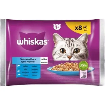 Krmivo pro kočku Mokré mokré krmivo pro kočky WHISKAS Fish Treats 8x85g