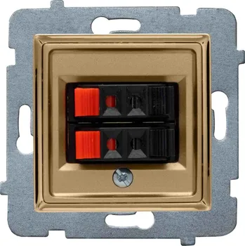 Elektrická zásuvka Zásuvka do desky stolu 3M zlatá