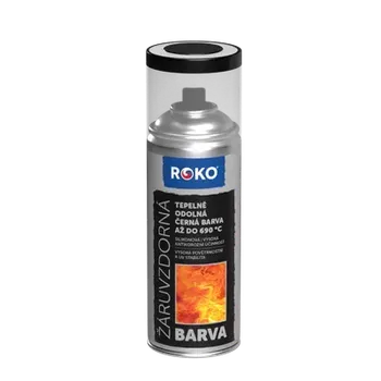 Barva ve spreji ROKOSPOL ROKO žáruvzdorná barva do 690 °C sprej