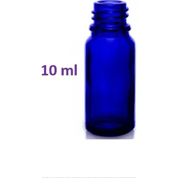 Láhev Skleněná lahvička 10 ml bez kapátka modrá