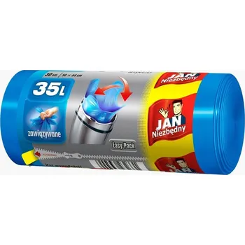 Pytle na odpadky Univerzální pytle na odpad Jan Niezbędny Easy-Pack 35 l 30 ks modré