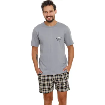 Pánské oblečení Pánské pyžamo DOCTOR NAP PMB.5153 GREY L 0