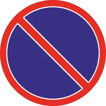 Informační samolepka ZÁKAZ ZASTAVENÍ silniční 10 cm