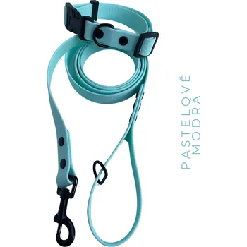 Obojek pro psa PUPPY SET - pastelově modrá