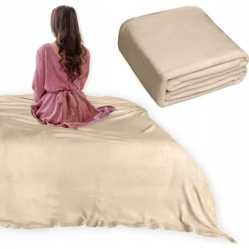 Prostěradlo Mikroplyšová deka 160x200 JUANA jednobarevná přehoz na postel