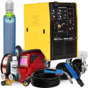 Svářečka Svářečka MIGOMAT MAGNUM MIG 270W MMA IGBT MAG TIG DC IGBT 4X4 400V 3v1 (MIG/MAG, MMA, TIG)