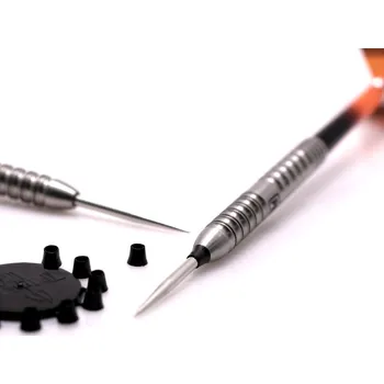 Příslušenství pro šipky Winmau Trident 180 kroužky na kovové hroty Silver