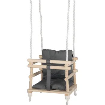 Playtive Dětská dřevěná houpačka šedá