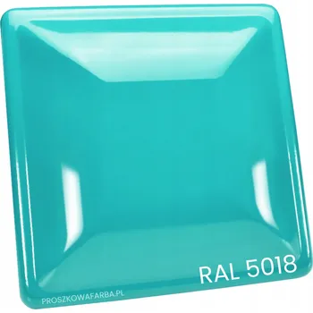 BARVA RAL 5018 Polyester HLADKÝ LESK (Modrá Tyrkysová) -