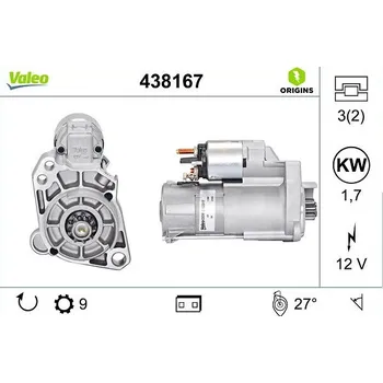 Autoelektrika Startér VALEO 438167