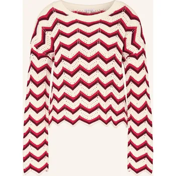 Dámský svetr Mrs & Hugs Dámský Svetr, tmavě červená / červená / režná, 36