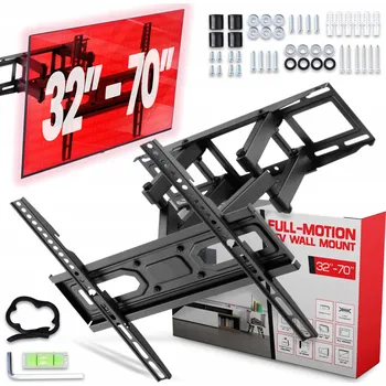 Televizní držák DRŽÁK TELEVIZORU TOSHIBA 65'' NÁSTĚNNÝ OTOČNÝ SKLOPNÝ POHYBLIVÝ DRŽÁK TV 0F