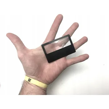 Lupa ZVĚTŠOVACÍ LUPA 5X VELIKOST PLATEBNÍ KARTY DO PENĚŽENKY