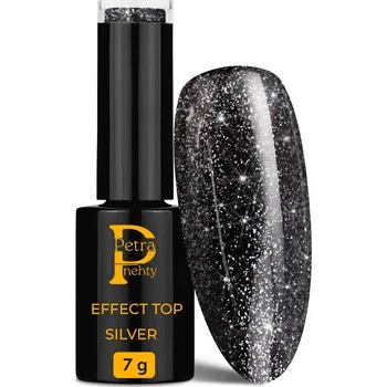 Lak na nehty Petra nehty Top Effect Silver - 7g