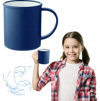 Plastový hrnek s uchem 300ml Piknikový Na Výlet granátový