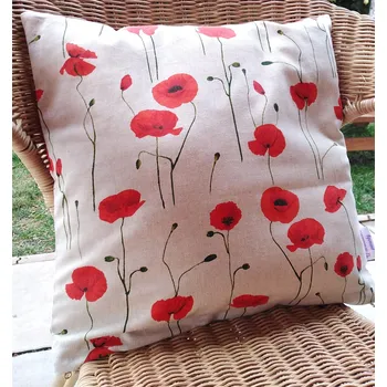 Povlak na polštářek Povlak na polštářek VLČÍ MÁKY NA REŽNÉ