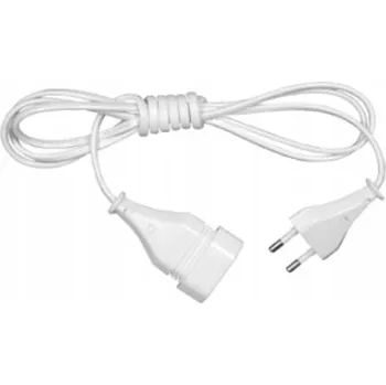 Napájecí kabel PRODLUŽOVACÍ KABEL JEDNOTLIVÝ 1,5 METRU ČERNÝ ZÁSTRČKA ZÁSUVKA EURO