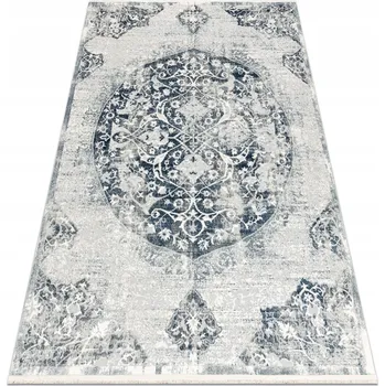 Koberec Koberec do obýváku moderní ORNAMENT VINTAGE tmavě modrý 80x150 cm